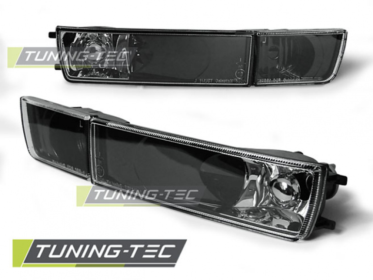 Upgrade Klarglas Frontblinker / Nebelscheinwerfer-Dummy für VW Golf 3 91-97 / Vento 91-98 schwarz